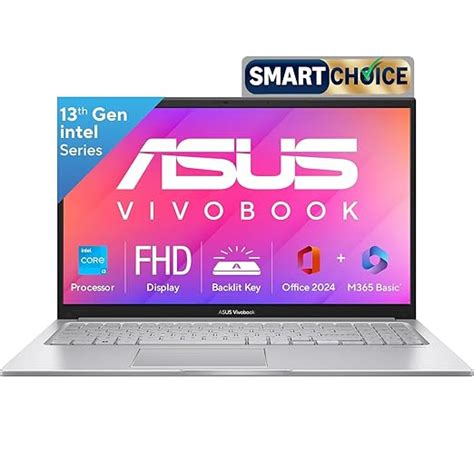 ASUS Vivobook 15, Smartchoice,Intel Core i3 13th Gen 1315U, 12GB RAM ...