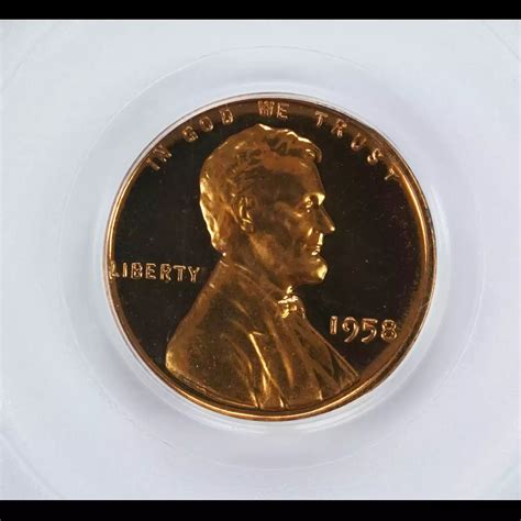 1958-PHILADELPHIA Small Cents Lincoln, Wheat Ears Reverse PCGS PR-67 ...