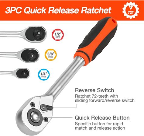 Buy JieLuoTE Mechanics Tools Kit and Socket Set, 122 PC Hand Tool Sets ...