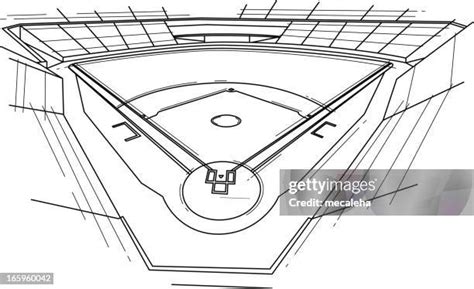 Baseball Field Drawing Photos and Premium High Res Pictures - Getty Images