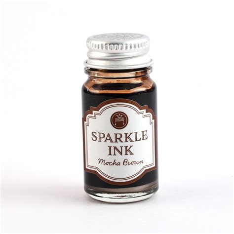 Teranishi Sparkle Mocha Brown Ink | Quill Pen Ink Bottle | Teranishi ...