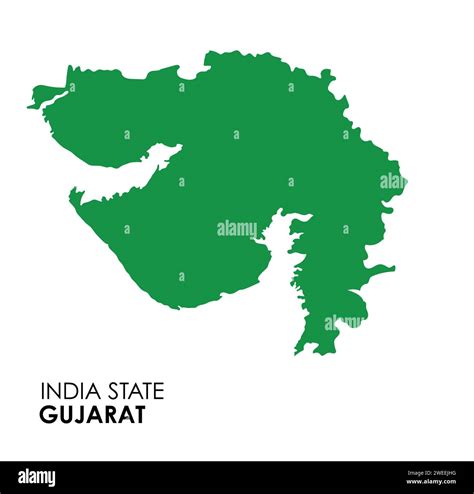 Gujarat map of Indian state. Gujarat map vector illustration. Gujarat ...