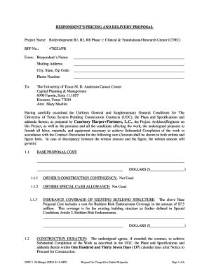 Fillable Online www3 mdanderson Project Name Redevelopment R1, R2, R8 ...