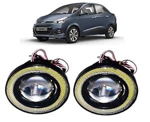 Trigcars Hyundai Xcent | Fog Light For Car | Angel Eye | 3.5 Inch DRL ...