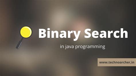 Binary Search in Java Smart Programming 的图像结果