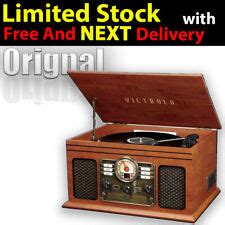 Buy Bluetooth Record Player 3-speed 6-in-1 Nostalgic Turntable with CD ...
