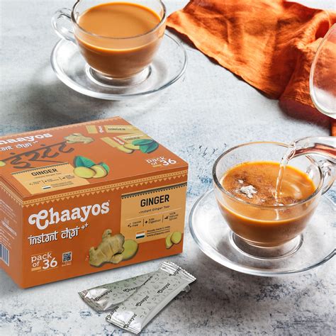 Instant Tea - Ginger - Regular Sugar (36 Sachet) – Chaayos