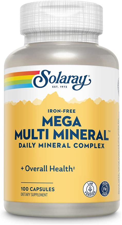 Solaray Mega Multi Mineral Complex - Iron-Free, India | Ubuy