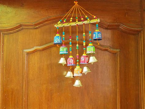 HarshAdvertising Handcrafted Wind Chime Rajasthani Bells Design Wall ...