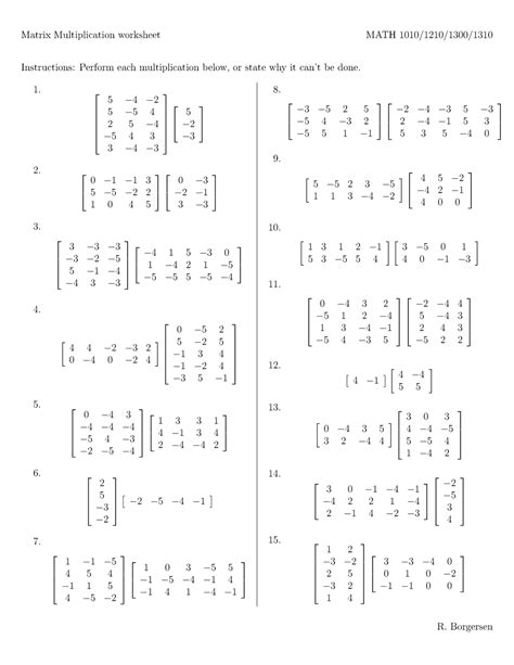 Image result for Multiplying Matrix Practice Problems