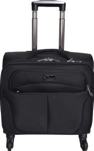 sprint Overnighter Trolley 407 BLACK 4 Wheel Expandable Cabin Suitcase ...