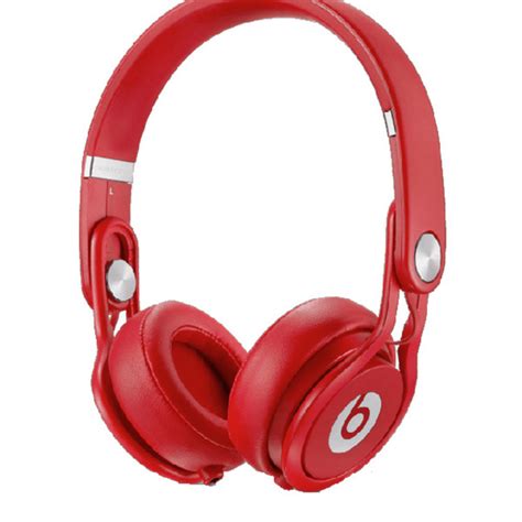 DISC Beats Mixr On Ear Headphones, Red at Gear4music