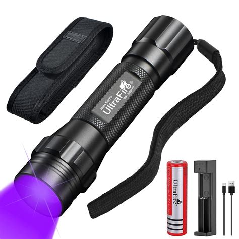 ULTRAFIRE UV Torch 395-405nm Blacklight Ultraviolet Light Single Mode ...