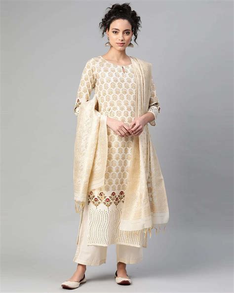 Indo Era 48 catalog Designer Cotton Readymade Top Bottom with Dupatta