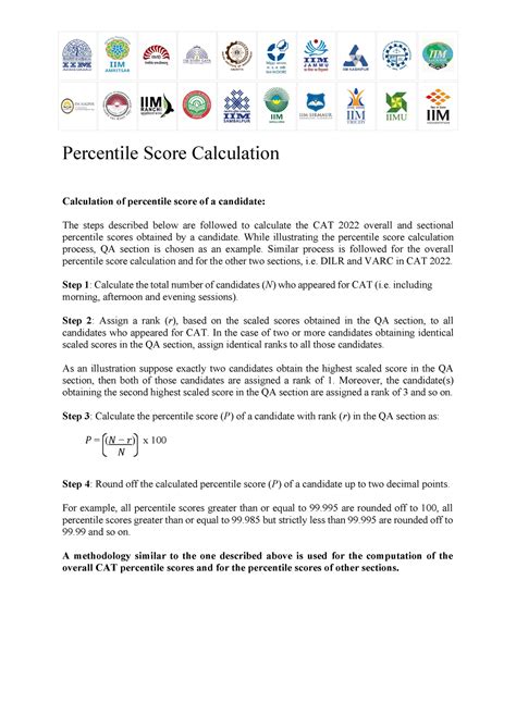 Percentile Score Calculation 2022 - Percentile Score Calculation ...