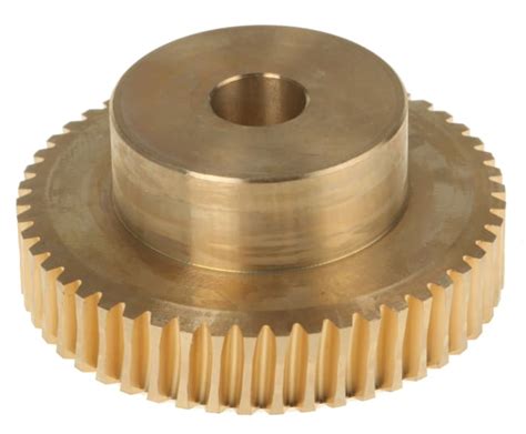 RS PRO | RS PRO Bronze 0.8 Module Worm Wheel Gear 50 Tooth25mm Hub Dia ...