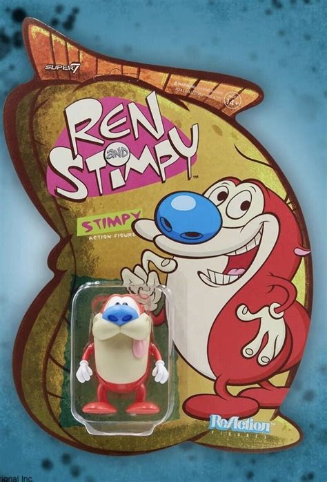 Stimpy Ren and Stimpy Super 7 Reaction Action Figure | Ubuy India