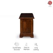 Buy Lewis Veneer Mid Century TV Unit in Dark Oak Finish