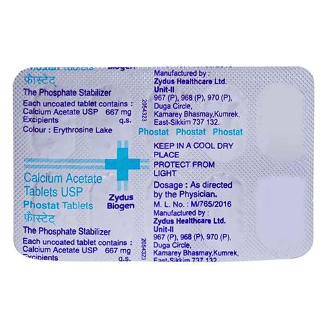 Buy Phostat Tablet online | Uses, Side Effects, Price and substitutes ...