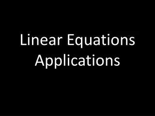 Applications of Writing Linear Equations 的图像结果