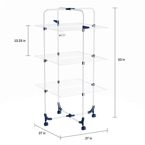 Buy Lavish Home Clothes Rack – 3-Tiered Laundry Station with ...
