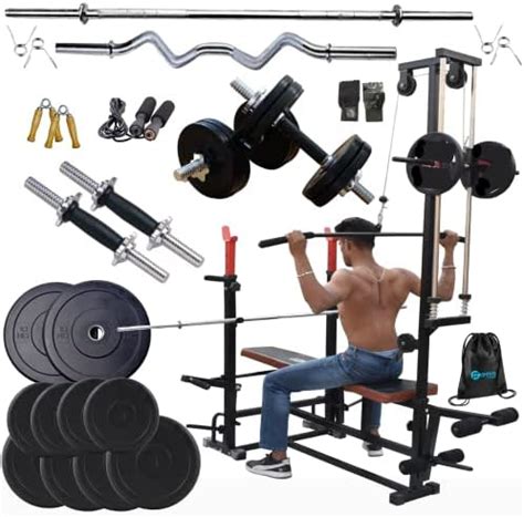 HASHTAG FITNESS Abs Tower With 20In1 Incline Gym Bench,Gym Cable ...