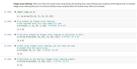 Image result for Numpy Array Indexing Tutorial