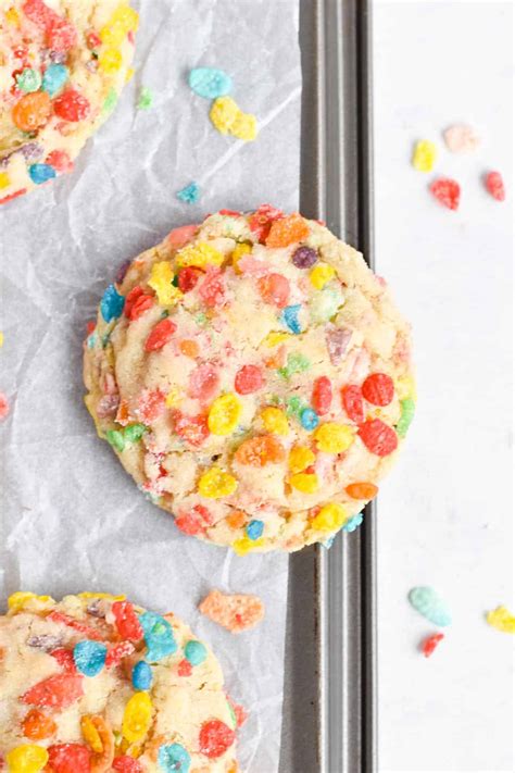 Fruity Pebbles Cookies - In Fine Taste