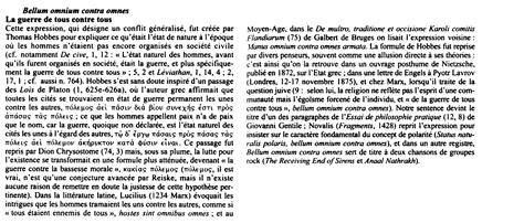 Bellum Omnium Contra Omnes