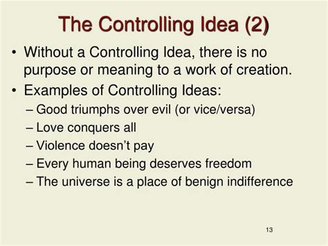 Image result for Example of Controlling Idea
