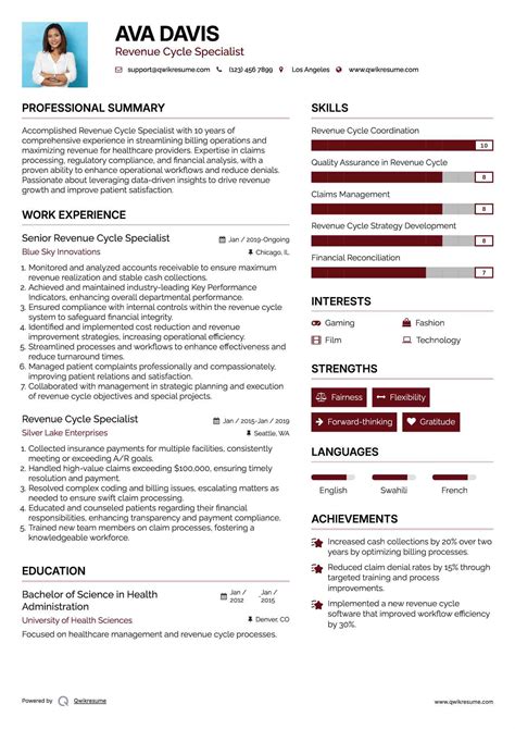 10+ Revenue Cycle Specialist Resume Samples & Templates for 2025