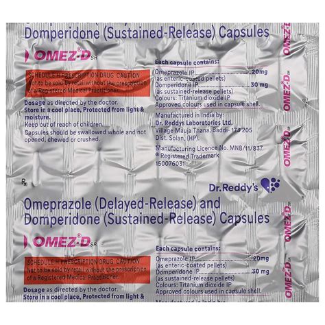 Omez-D - Strip of 15 Capsules : Amazon.in: Health & Personal Care