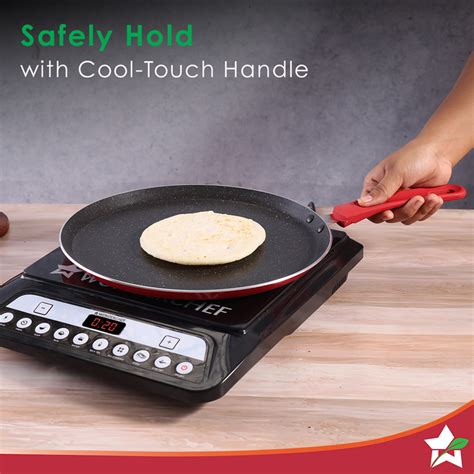 Wonderchef Renewed Milano 28cm Dosa Tawa | Meta Tuff Non-Stick Coating