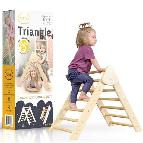 Tottlr Pikler Triangle Climber - Montessori Climber Triangle - Foldable ...