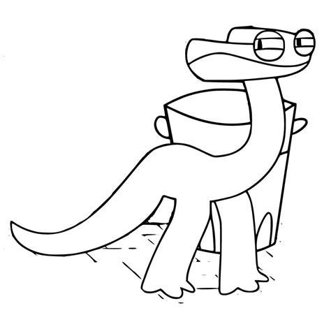 Cyan Rainbow Friends Printable coloring page - Download, Print or Color ...