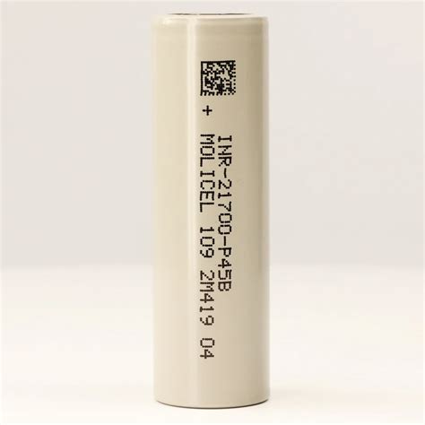 Molicel INR 21700 P45B 3.6V 4500mAh (10c) Li-ion Battery - Battery Source