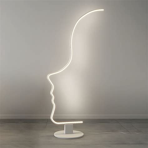 Modern Linear Floor Lamp Colorful Floor Lighting Fixture for Sitting ...