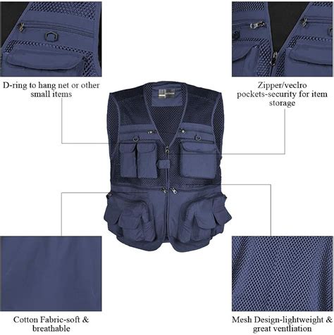 Buy LOOGU Outdoor Fly Fishing Vest with Multi-Pockets for Fishing ...
