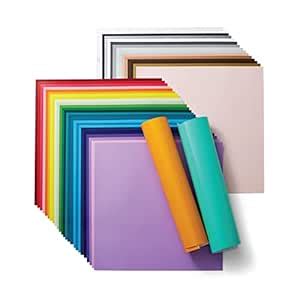 Cricut Vinyl Permanent - Everything Sampler, 12x12 Vinyl Sheets and ...