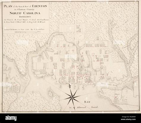 A plan of the town and port of Edenton in Chowan County, North Carolina. PLAN of the Town & Port ...
