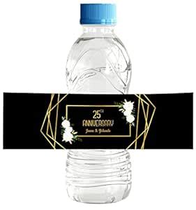 Darling Souvenir Personalized Water Bottle Labels for Anniversary ...