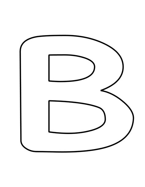 Capital B Bubble Letter