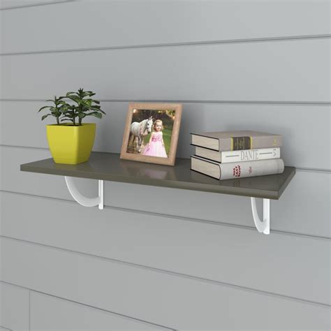 Buy Helios Luke Black Engineered Wood Floating Shelf - Set of 2 from ...