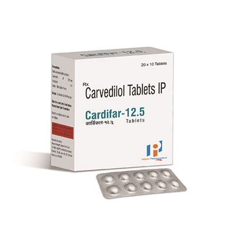 CARDIFAR-12.5 Tablets Indizen Pharmaceuticals