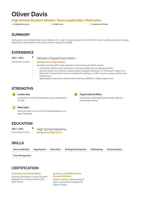 High School Student Resume Examples & Guide for 2025