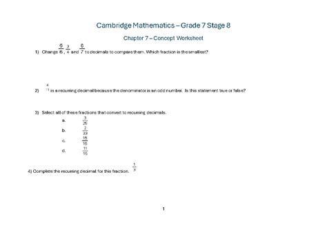Chapter 12 Concept Worksheet Ratios and Simplifications - Studocu