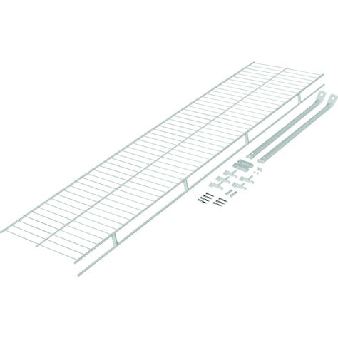 Rubbermaid Direct Wall Mount Closet Shelf, 4 Ft. Wide, Mounting ...