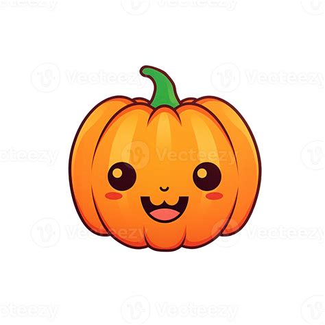 Cute Jack o lantern isolated on transparent background, cartoon ...