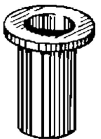 50 8-32 U.S.S. Large Flange Thin Sheet Aluminum Nutserts : Amazon.in ...