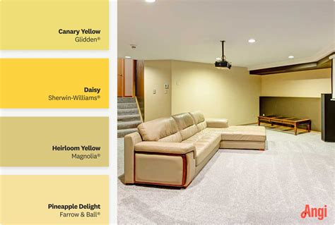 Basement Living Room Color Palettes Your Guide To A Beautiful Basement